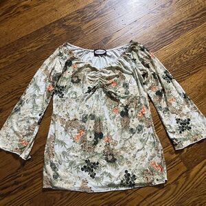 Vintage Zoey Beth Women’s Meadows Flare Sleeve Top Blouse Y2K Fairy Cottagecore